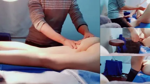 熟女按摩被男技师伸手进内裤抠挖嫩穴 抽插到大腿发抖